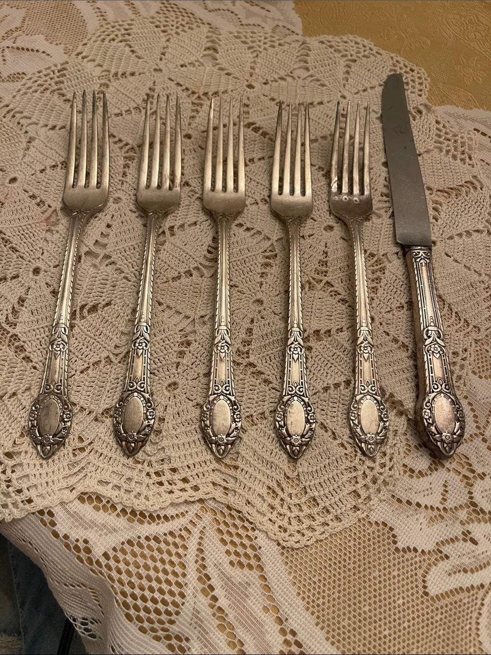 Community Plate Rendezvous aka Old South Silver Plated Dinner Forks & Knife